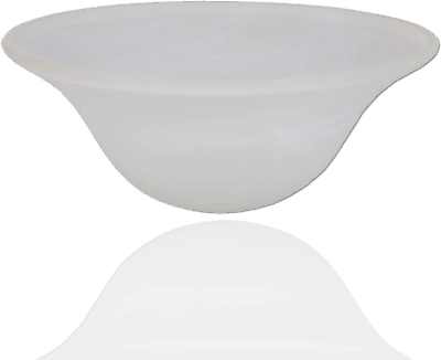 #ad White Swirl Glass Lamp Shade Replacement For Floor $60.98