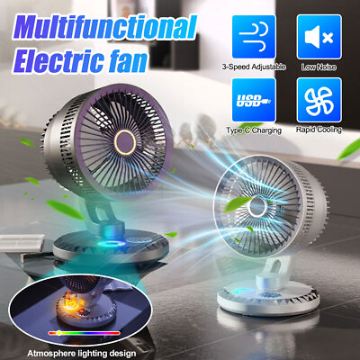 #ad USB Desktop Air Circulation Fan Silent High Wind Power Portable Cooling Fan $36.99
