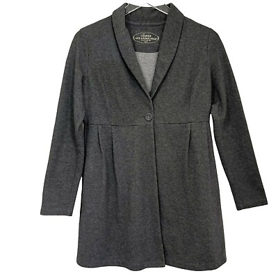 #ad Soma Live Lounge Wear Luxuriously Soft Jacket Cardigan SZ S One Button Pockets $25.00