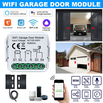 #ad Alexa Google Enabled Tuya Smart Life Zigbee Wifi Garage Door Opener Controller $22.99