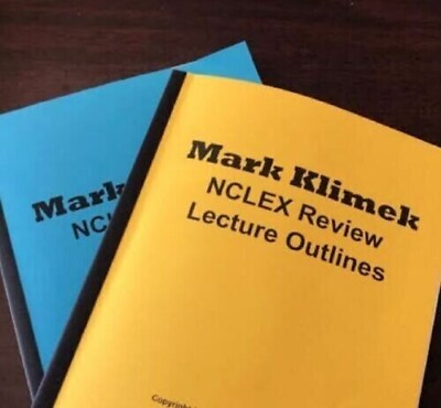#ad NCLEX Review Mark Klimek Blue amp; Yellow BOOK amp; AUDIO 1 12 LECTURE CD Bundle Guide $26.00