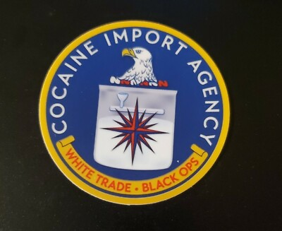 #ad #ad C.I.A. Political Sticker Funny Cocaine Import Agency Deep State Sticker $3.99