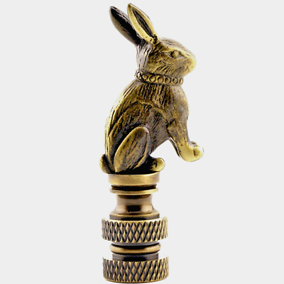 #ad #ad RABBIT LAMP SHADE FINIAL ANTIQUE BRASS #23 $12.90