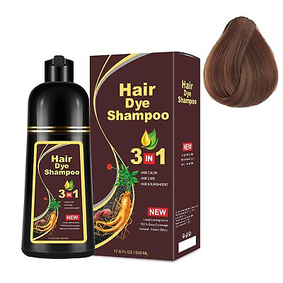 #ad Hair Dye Shampoo 3 in 1 Hair Shampoo Instant Hair Dye Herbal Ingredients Gift US $17.99
