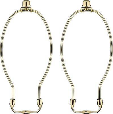 #ad 2 Pcs 10Inch Lamp Shade Harp Holders Detachable Lamp Shade Bracket Heavy Duty DI $13.99