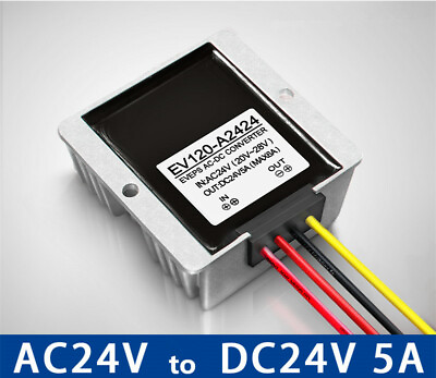 #ad AC DC power supply AC24V to DC24V 5A 120W power module power converter $46.02
