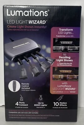 #ad NIB Lumations LED Light Wizard Christmas Halloween Light Show Remote Control NEW $26.99