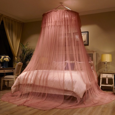 #ad Princess Mosquito Net Romantic Hung Dome Thicken Yarn Bed Valance Anti Mosquito $167.29