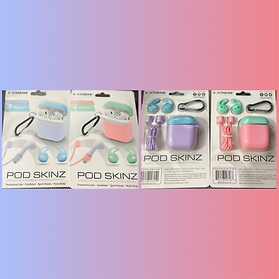 #ad For Apple AirPods Case Pod Skinz Lot Of 2 Pack $10.00