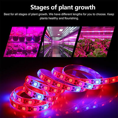 #ad 12V LED Grow Light Strip UV Full Spectrum Strip Growing Lamp Plant Indoor Flower $9.78