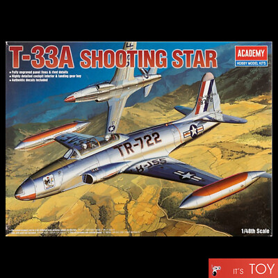 #ad Academy 1 48 T 33A Shooting Star US Trainers Aircraft Plastic model kit #12284 $29.90