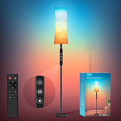 #ad Dimmable Floor Lamps 65quot;Tall Floor Lamps With Remote for Living Room Bedroom $52.24