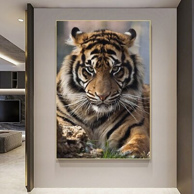 #ad Tiger Canvas Painting Animal Wall Art Poster Prints Wall Picture Home Decor Art $5.63