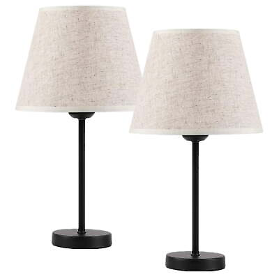 #ad Lamp Set Black with Shade Beige $25.66