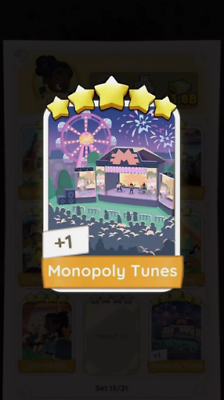 #ad Monopoly Go 5 Star Card Monopoly Tunes $4.49