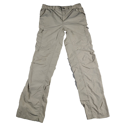 #ad Columbia Pants Mens 30x32 Light Gray Omni Shade Sun Protection Hiking Cargo $21.99