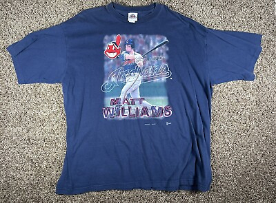 #ad Vintage Matt Williams Cleveland Indians Shirt Size 3XL $29.99