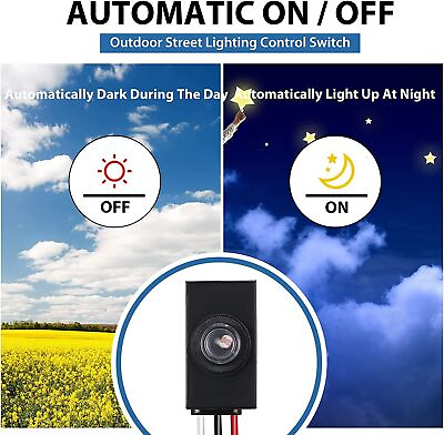 #ad Dusk to Dwan Day Night Sensor Photoelectric Switch Photo Cell Sensor 110 277V $7.76