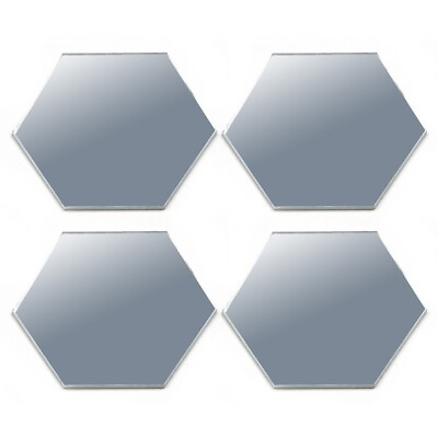 #ad Removable 3D Mirror Hexagon Decals for Convenient DIY Home Decoration 24Pcs $7.46