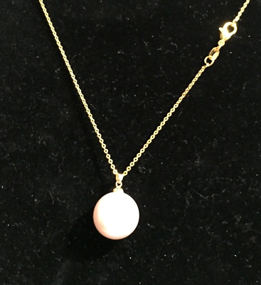 #ad One 15mm Round Baby Pink Natural South Sea Pearl Pendant 925 Chain New $32.99