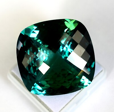 #ad Namibia#x27;s 114 CT Green Garnet Certified Loose Gemstone In Cushion Cut Imitation $95.20