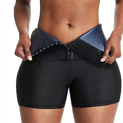 #ad Women Neoprene Sweat Sauna Shorts Body Shaper Pants Weight Loss Waist Trainer US $11.20