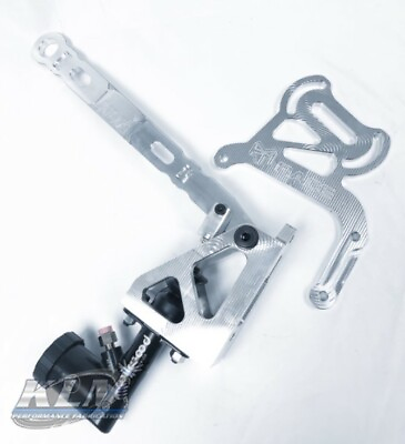 #ad KLM BILLET ALUMINUM STAGING BRAKE HAND BRAKE WITH B SERIES MOUNTING PLATE $456.74