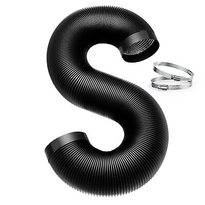 #ad 3 Inch Flexible Duct Hose Easy to Install 16 Feet Dryer Vent Hose with 2 Cla... $28.84
