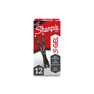 #ad Sharpie S Gel S Gel Retractable Gel Pen Fine 0.5 mm BLK Ink 2096145 $14.41