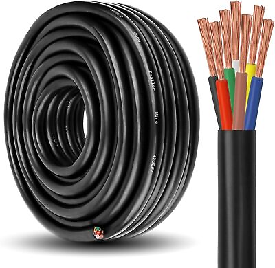 #ad Heavy Duty 14 Gauge 7 Way Conductor Wire RV Trailer Cable Cord CCA $54.50
