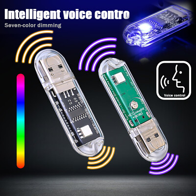 #ad Smart Voice Control Night Light Portable Sensor Light Colorful USB Night Light $4.99