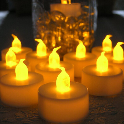 #ad Flameless LED Tea Light Candle Smokeless Votive Candles Wedding Party Decoration $16.99