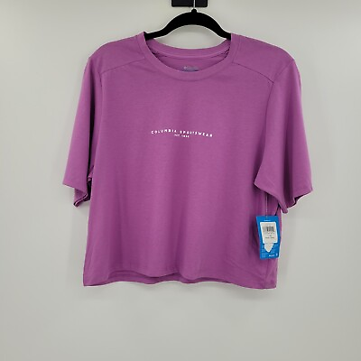 #ad Columbia Women#x27;s Park Box T Shirt Blossom Pink Large $12.00