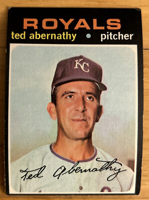 #ad 1971 Topps Ted Abernathy 187 Royals 1965 1967 Sporting News NL Fireman Of Year $36.08