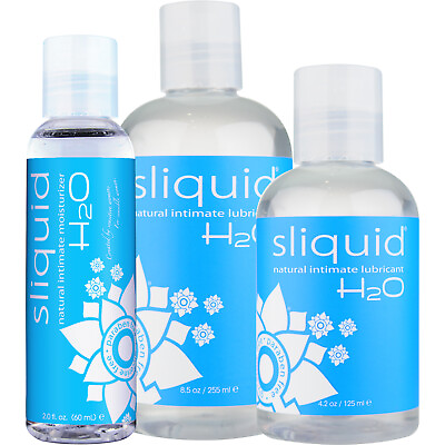 #ad Sliquid Naturals H2O Water Based Natural Intimate Personal Lubricant Pick Size $12.95