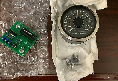 #ad New Telcor 3.8 boat rudder angle sct0342 analog indicator dial gauge meter $130.00