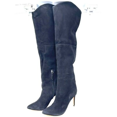 #ad Schutz Black Knee High Boots Size 5 $99.99