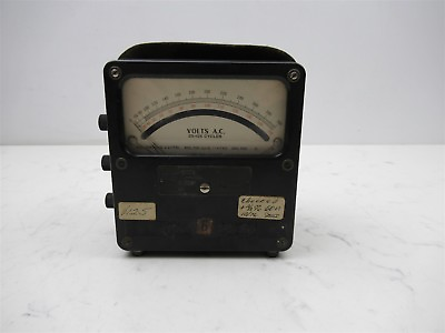 #ad Vintage Western Electrical Instrument Corp Model 433 Volt Meter AC 25 125 Analog $49.95