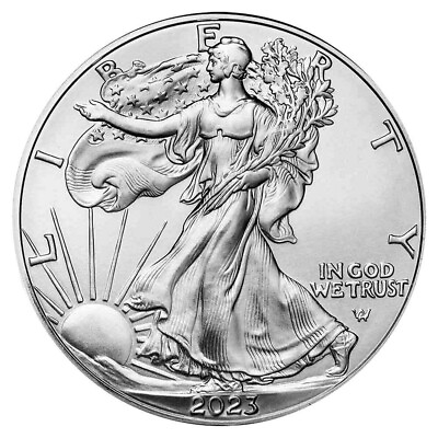 #ad #ad 2023 American Silver Eagle .999 Fine Silver in Direct Fit Air Tite US Mint $32.99
