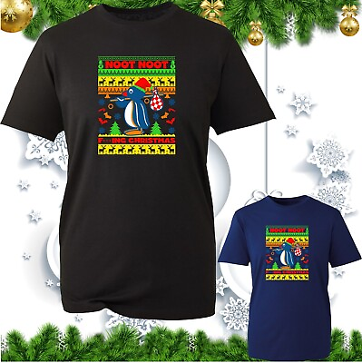 #ad Penguin Noot Noot F**king Christmas T Shirt Santa Penguin Cartoon Xmas Present GBP 9.99