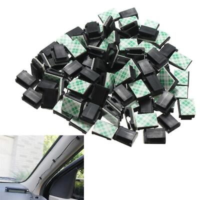 #ad Self Adhesive Cable Clips Cord Stick Organizer Wire Holders Clamps Mounts $5.97