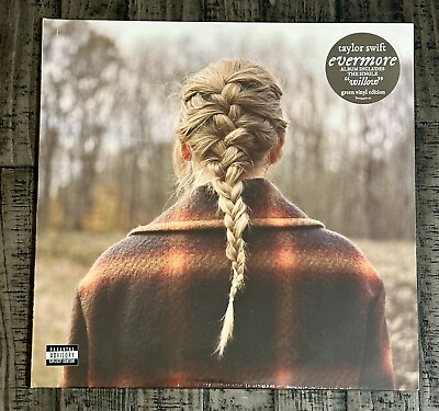 #ad Taylor Swift quot;Evermorequot; 2 LP Deluxe Edition Green Vinyl 2021 Release New Sealed $24.95