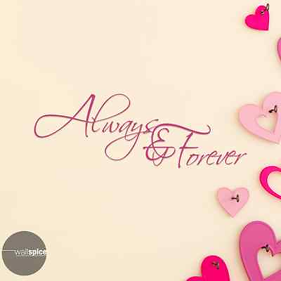 #ad Always amp; Forever Vinyl Wall Decal Sticker $34.99