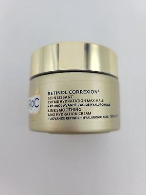 #ad NEW Roc Retinol Correxion Line Smoothing Max Hydration Cream 50 mL 1.7 oz NWOB $18.95