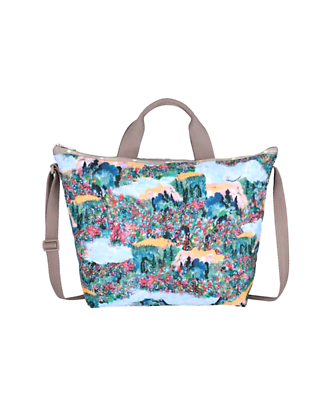 #ad LeSportsac Scenic Brush Deluxe Easy Carry Tote Vibrant Wildflowers amp; Landscapes $58.99