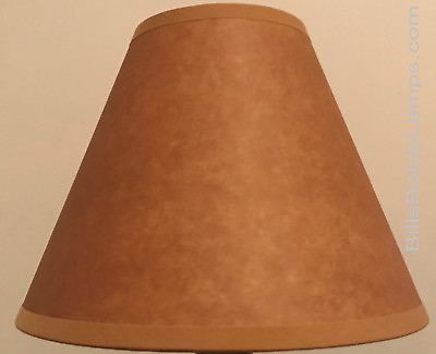 #ad Rustic Bulb Clip Faux Oil Kraft Table Desk Light LAMP SHADE Cottage Cabin Decor $32.99