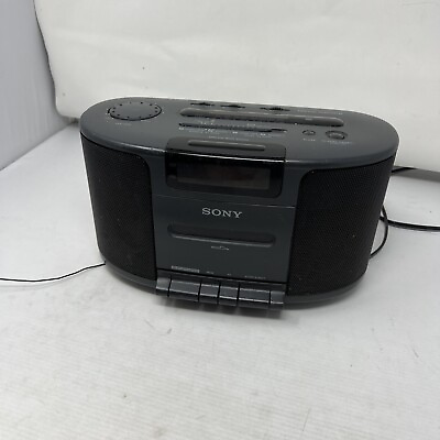#ad SONY Dream Machine Model ICF CS650 Am Fm Radio Digital Clock Cassette Player $20.99
