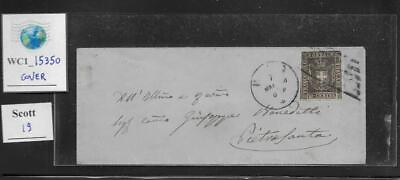 #ad WC1 15350. ANTIQUE STATES: TUSCANY. Cover w. 1860 10 cent. Sc. 19 $29.99