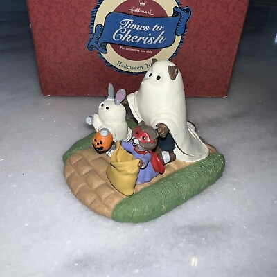#ad Hallmark Tender Touches Figurine quot;Mouse At Rolltop Deskquot; Christmas Theme Vintage $14.73