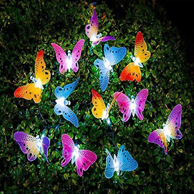 #ad Berocia 20 LED Butterfly String Lights with 20 Remote USB $30.30